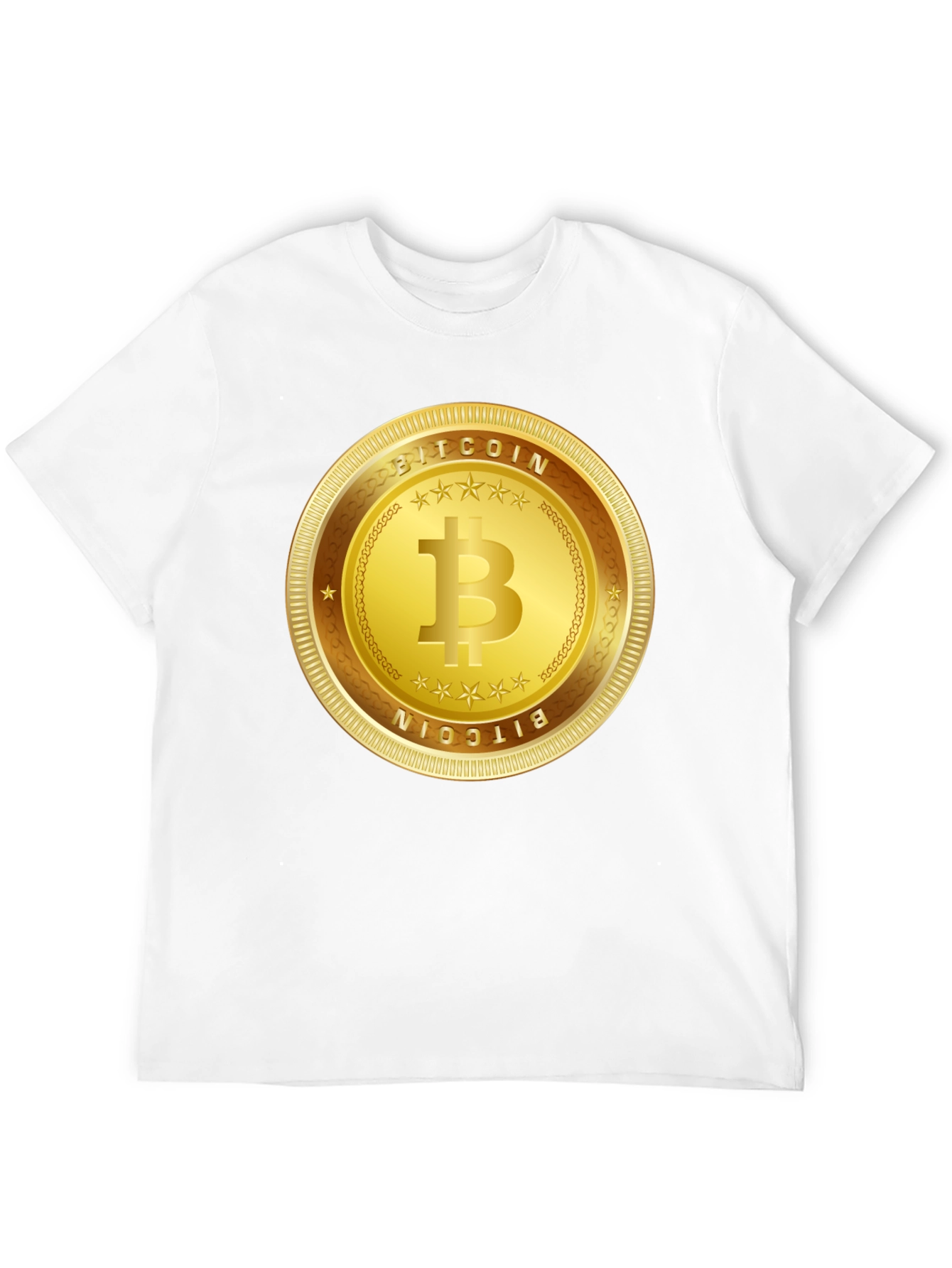 Bitcoin Gold Coin Graphic T-Shirt