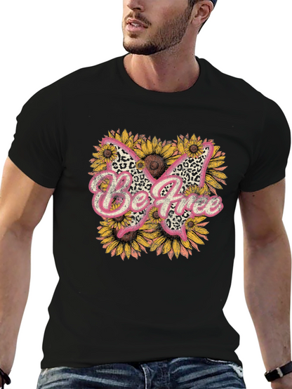 Be Free Butterfly Sunflower Graphic Tee