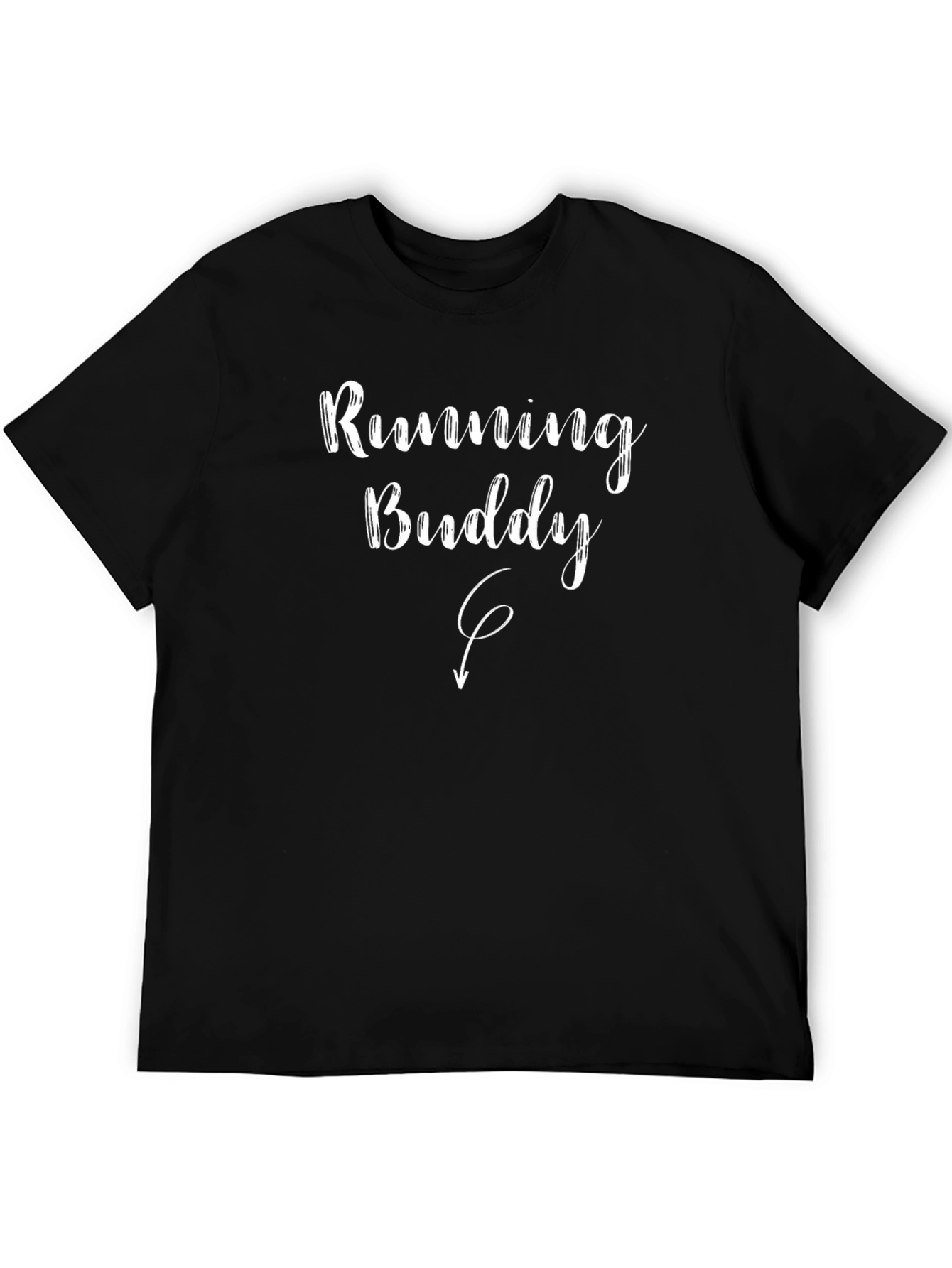 Running Buddy Black Graphic Tee