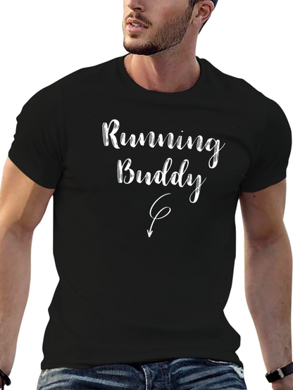 Running Buddy Black Graphic Tee