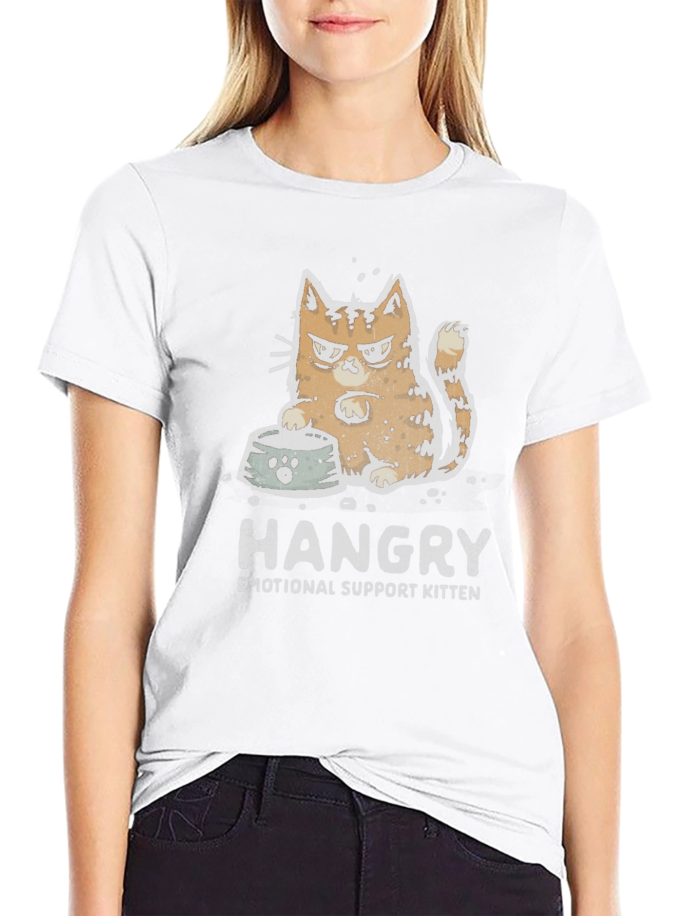 Hangry Kitten T-Shirt - Emotional Support Tee