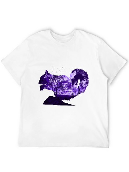Squirrel Forest Print Tee