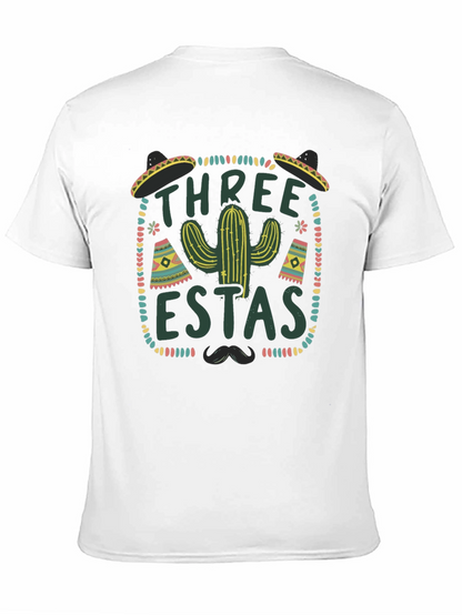 Three-estas Fiesta Black Graphic Tee