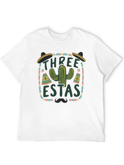 Three-estas Fiesta Black Graphic Tee