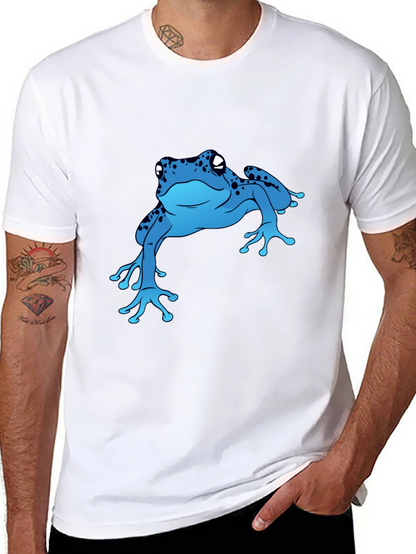 Blue Frog Graphic T-Shirt - Casual Style