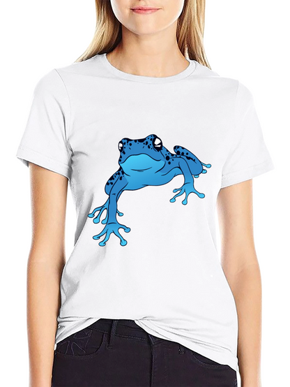 Blue Frog Graphic T-Shirt - Casual Style