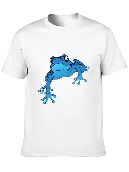 Blue Frog Graphic T-Shirt - Casual Style