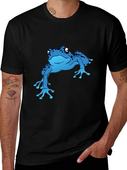 Blue Frog Graphic T-Shirt - Casual Style