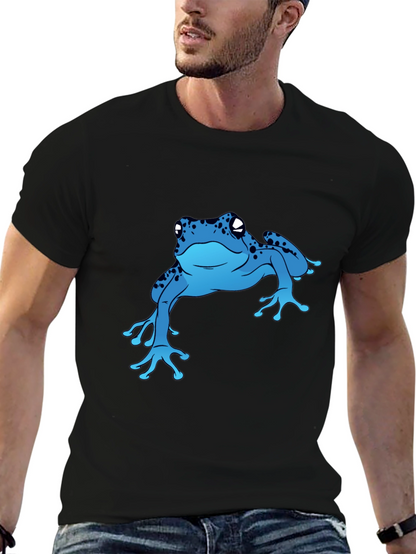 Blue Frog Graphic T-Shirt - Casual Style