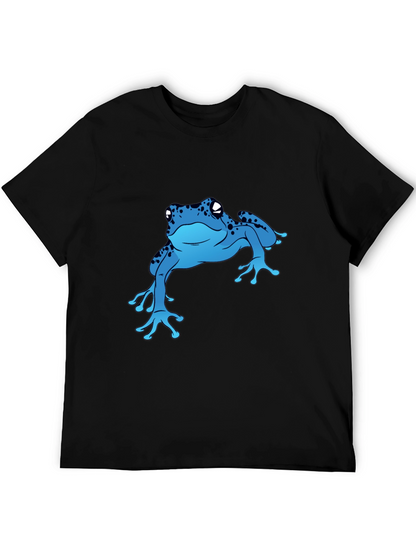 Blue Frog Graphic T-Shirt - Casual Style
