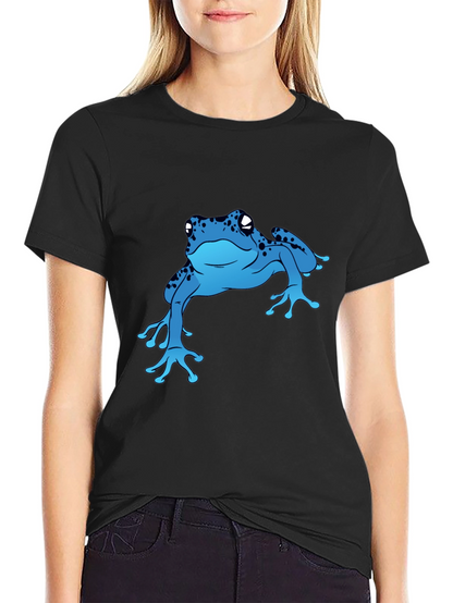 Blue Frog Graphic T-Shirt - Casual Style