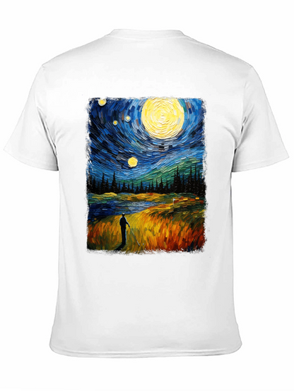 Starry Night Golfer Graphic Tee