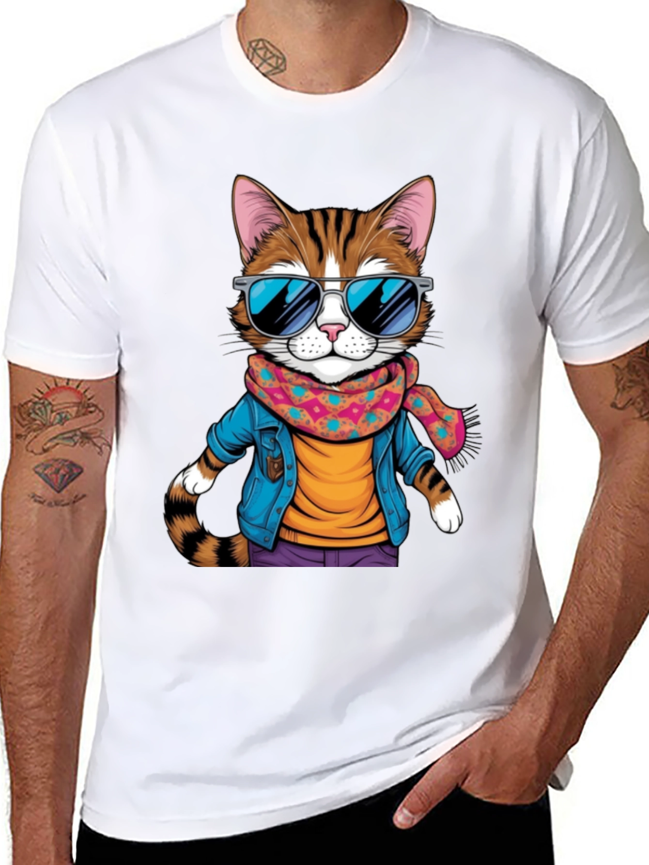Cool Cat Graphic Tee - Unisex T-Shirt