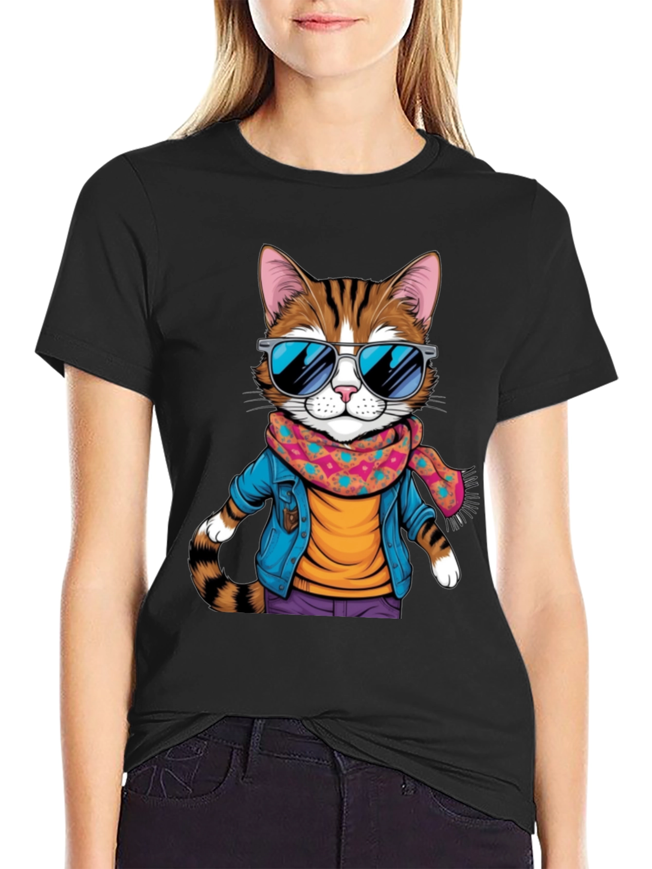 Cool Cat Graphic Tee - Unisex T-Shirt