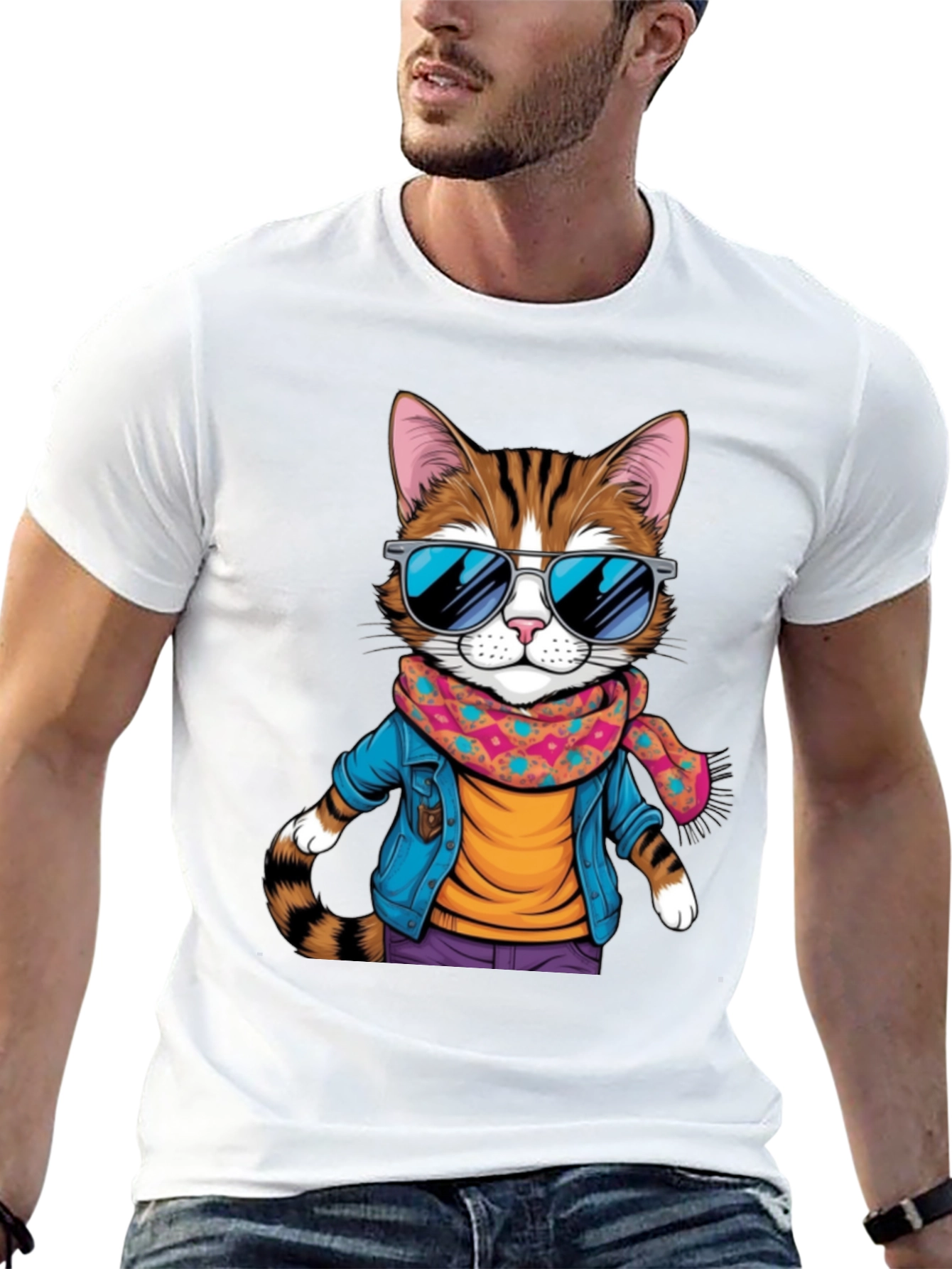 Cool Cat Graphic Tee - Unisex T-Shirt