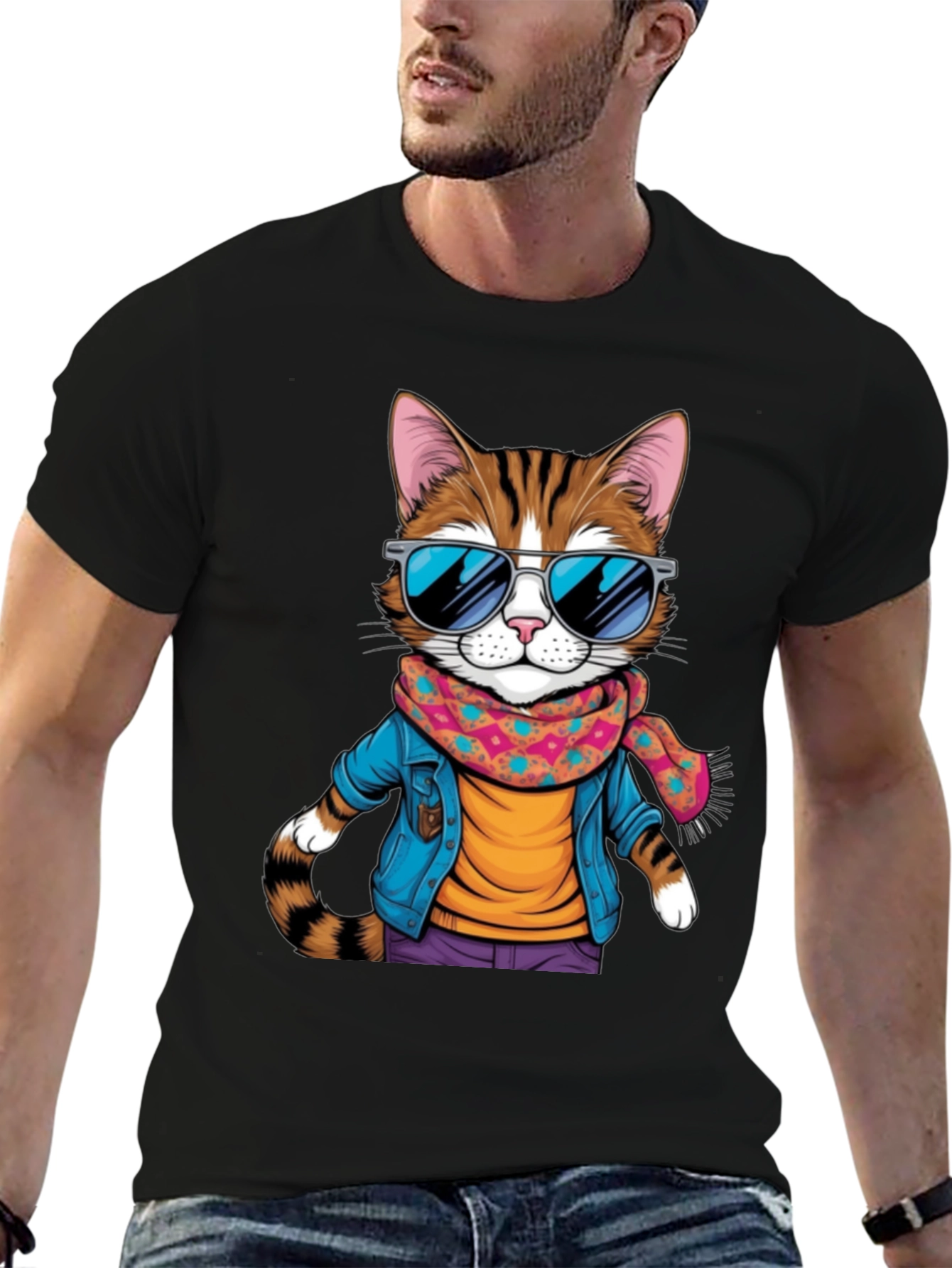 Cool Cat Graphic Tee - Unisex T-Shirt