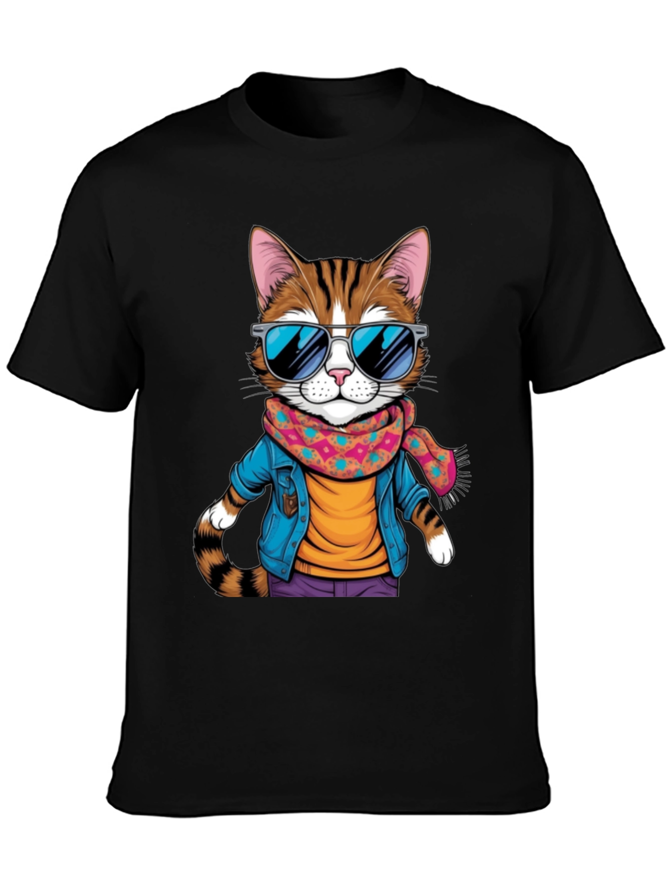 Cool Cat Graphic Tee - Unisex T-Shirt