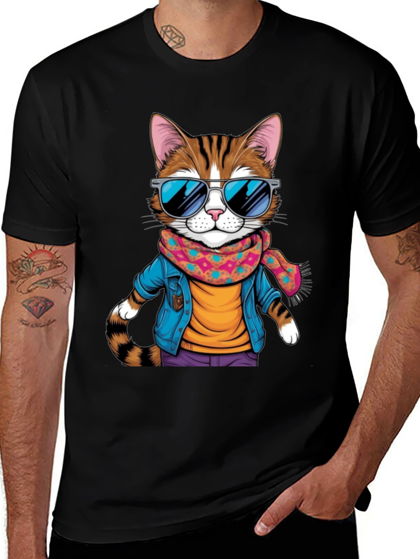 Cool Cat Graphic Tee - Unisex T-Shirt