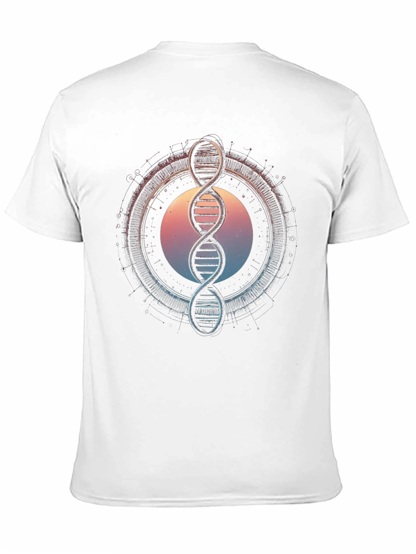 DNA Graphic Tee - Science Inspired Black T-Shirt