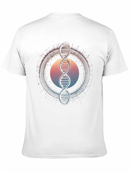 DNA Graphic Tee - Science Inspired Black T-Shirt