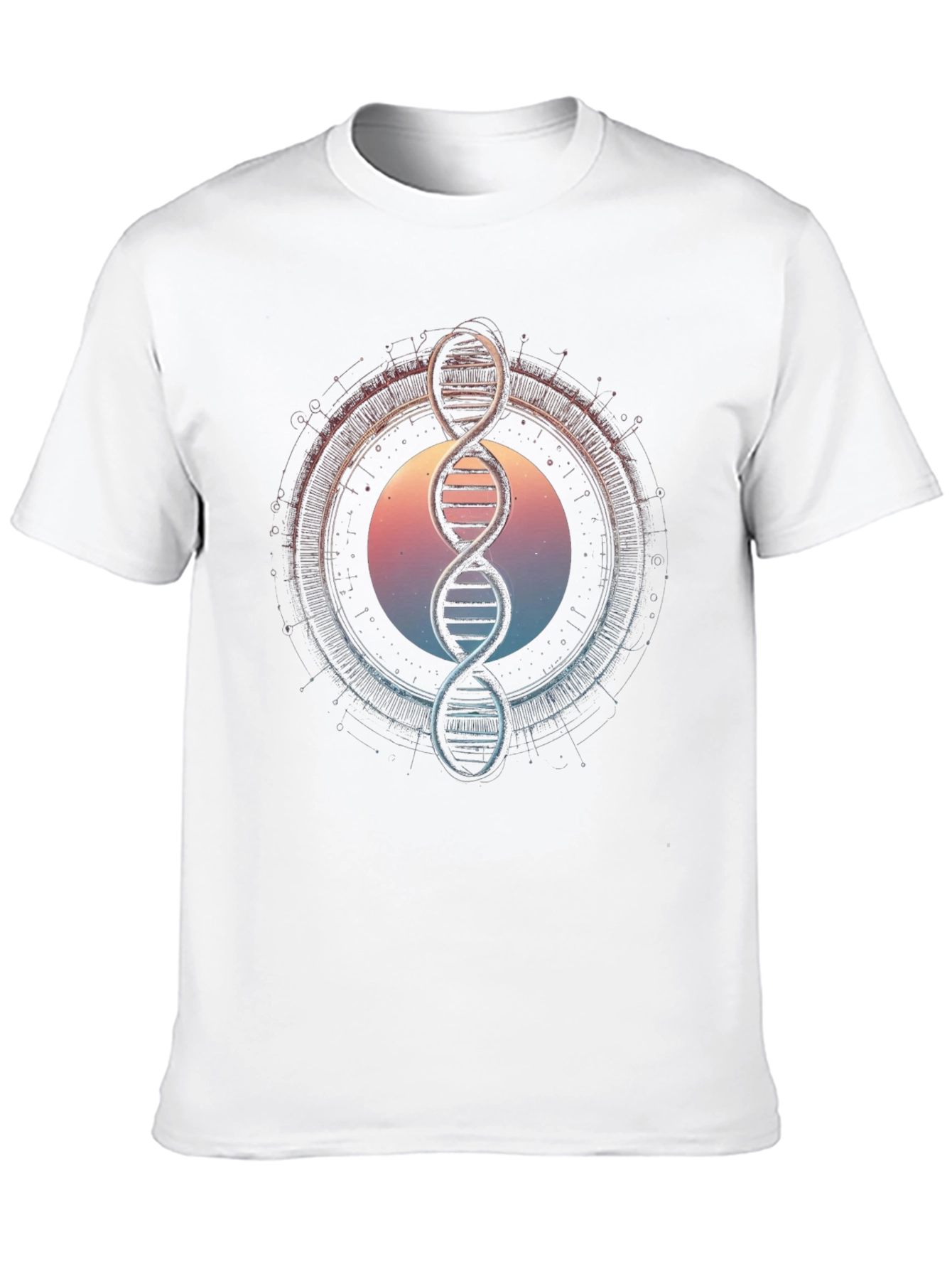 DNA Graphic Tee - Science Inspired Black T-Shirt