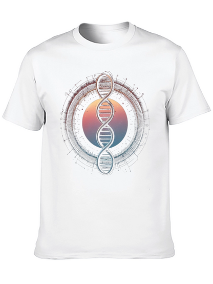 DNA Graphic Tee - Science Inspired Black T-Shirt