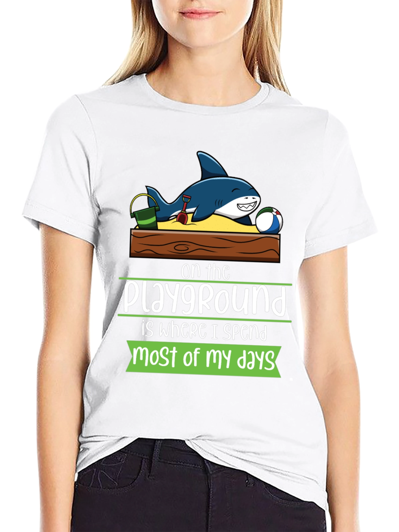 Playground Shark Graphic Tee