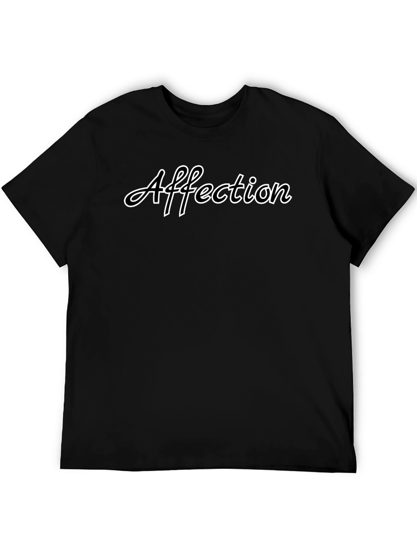 Affection Graphic Tee - Black Unisex T-Shirt