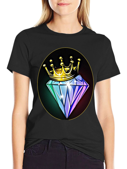 Crown Diamond Graphic Tee - Mens Black T-Shirt