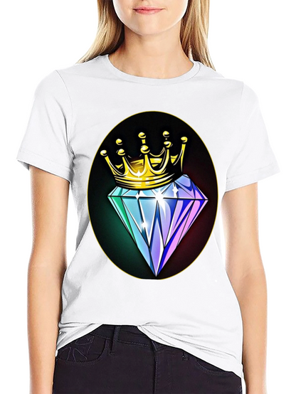 Crown Diamond Graphic Tee - Mens Black T-Shirt