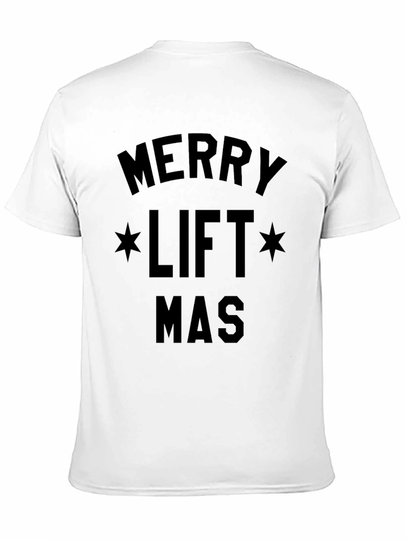 Merry Liftmas Black Graphic T-Shirt