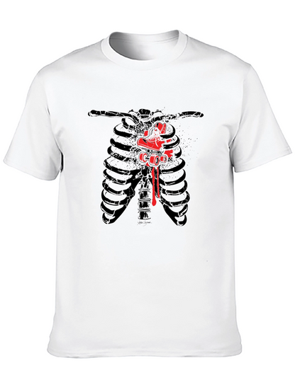 Ribcage Roller Skate Graphic Tee - Black