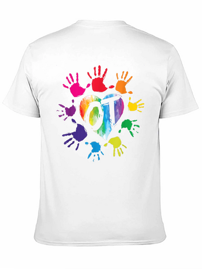 OT Rainbow Heart Handprint T-Shirt