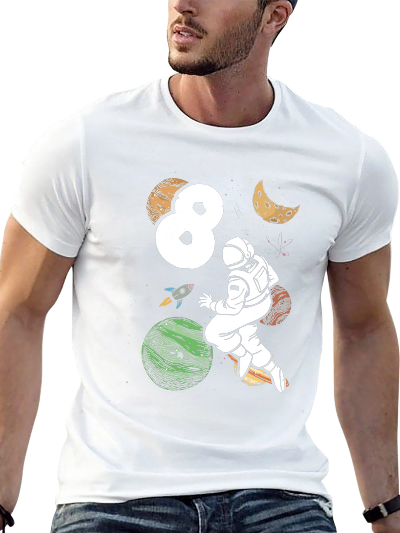 Astronaut 8th Birthday T-Shirt