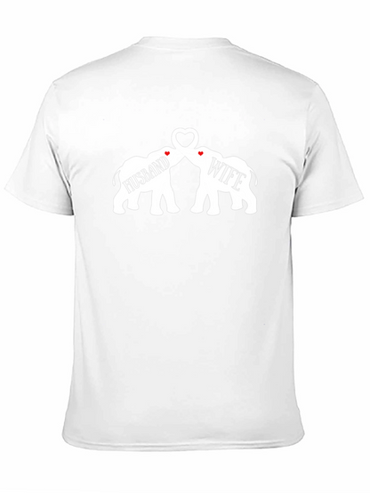 Husband & Wife Matching Elephant T-Shirt