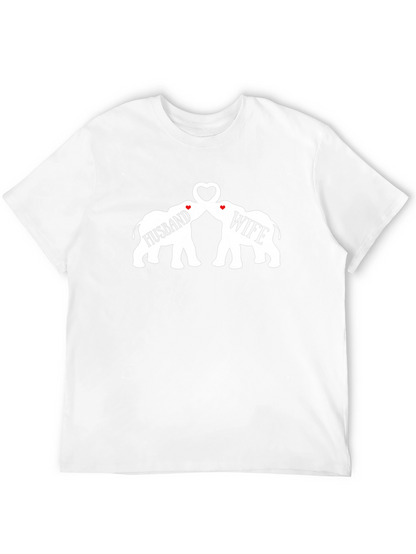 Husband & Wife Matching Elephant T-Shirt