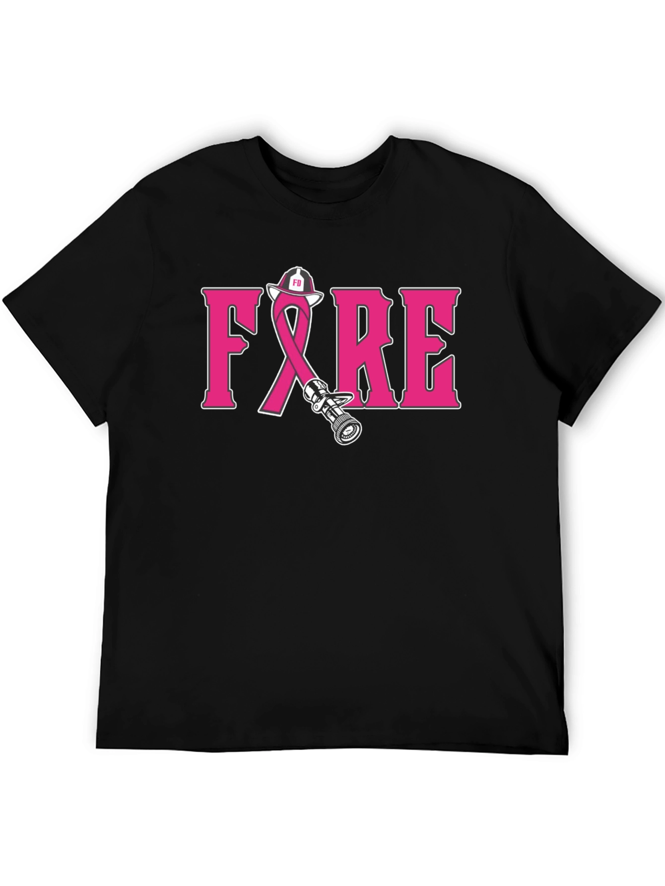 Firefighter Breast Cancer Awareness T-Shirt
