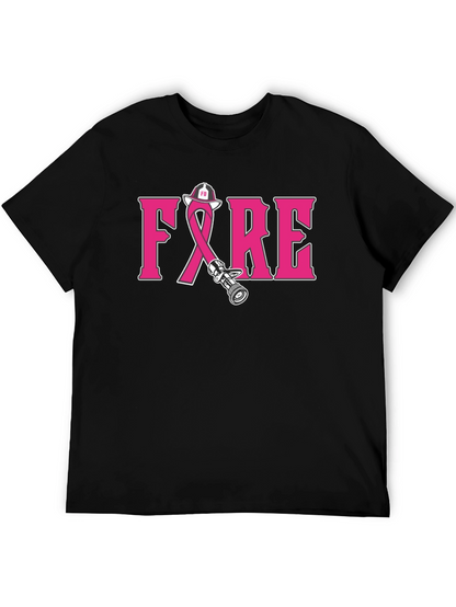 Firefighter Breast Cancer Awareness T-Shirt