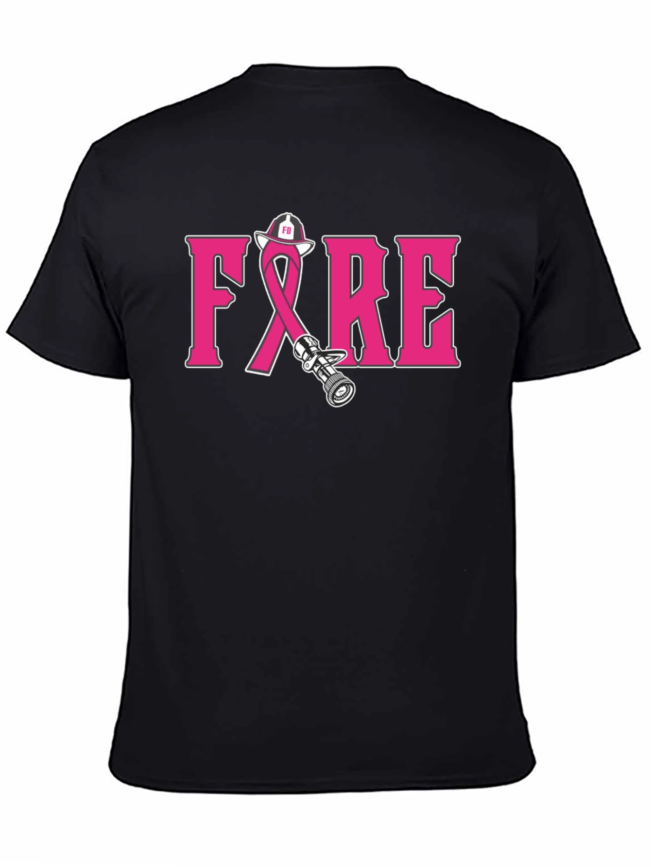 Firefighter Breast Cancer Awareness T-Shirt