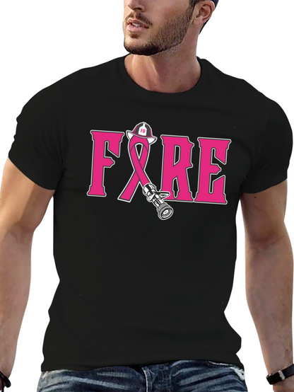 Firefighter Breast Cancer Awareness T-Shirt