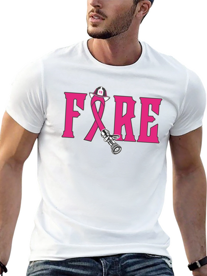 Firefighter Breast Cancer Awareness T-Shirt