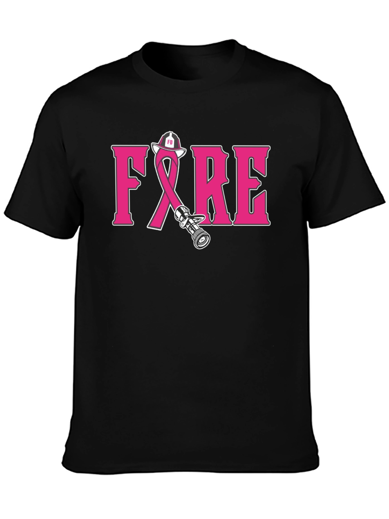 Firefighter Breast Cancer Awareness T-Shirt