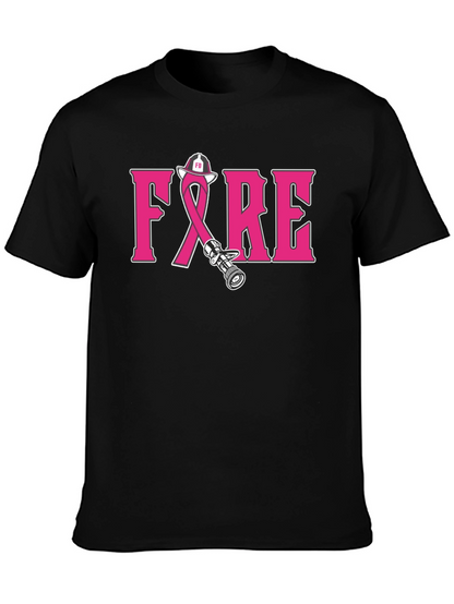 Firefighter Breast Cancer Awareness T-Shirt