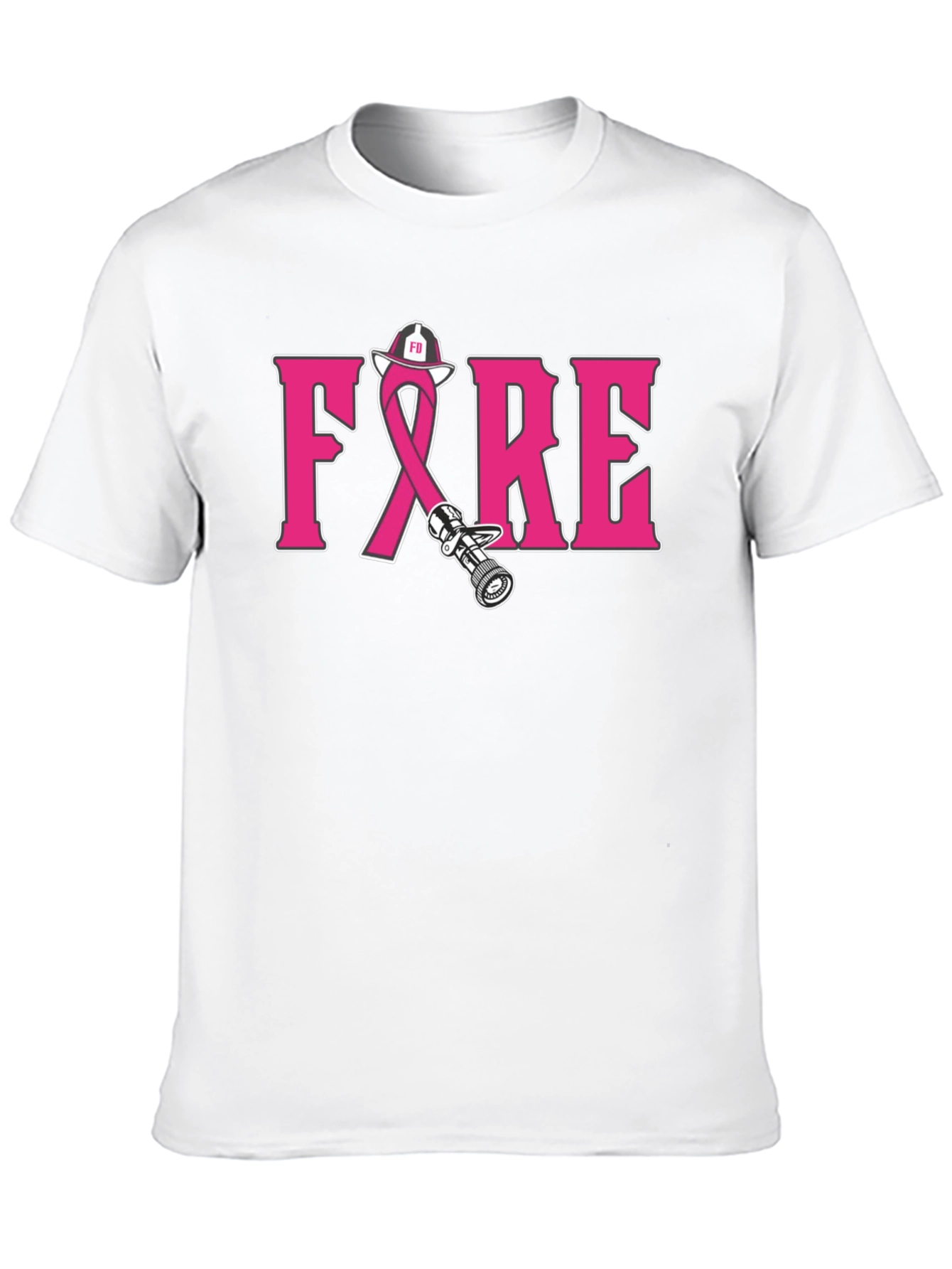 Firefighter Breast Cancer Awareness T-Shirt