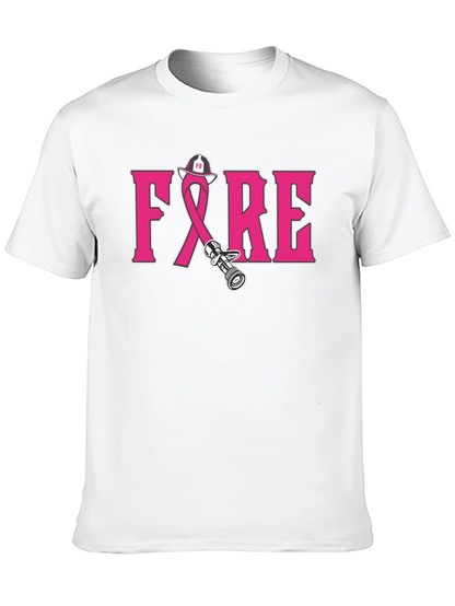 Firefighter Breast Cancer Awareness T-Shirt