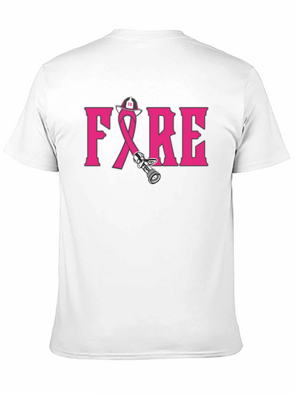 Firefighter Breast Cancer Awareness T-Shirt