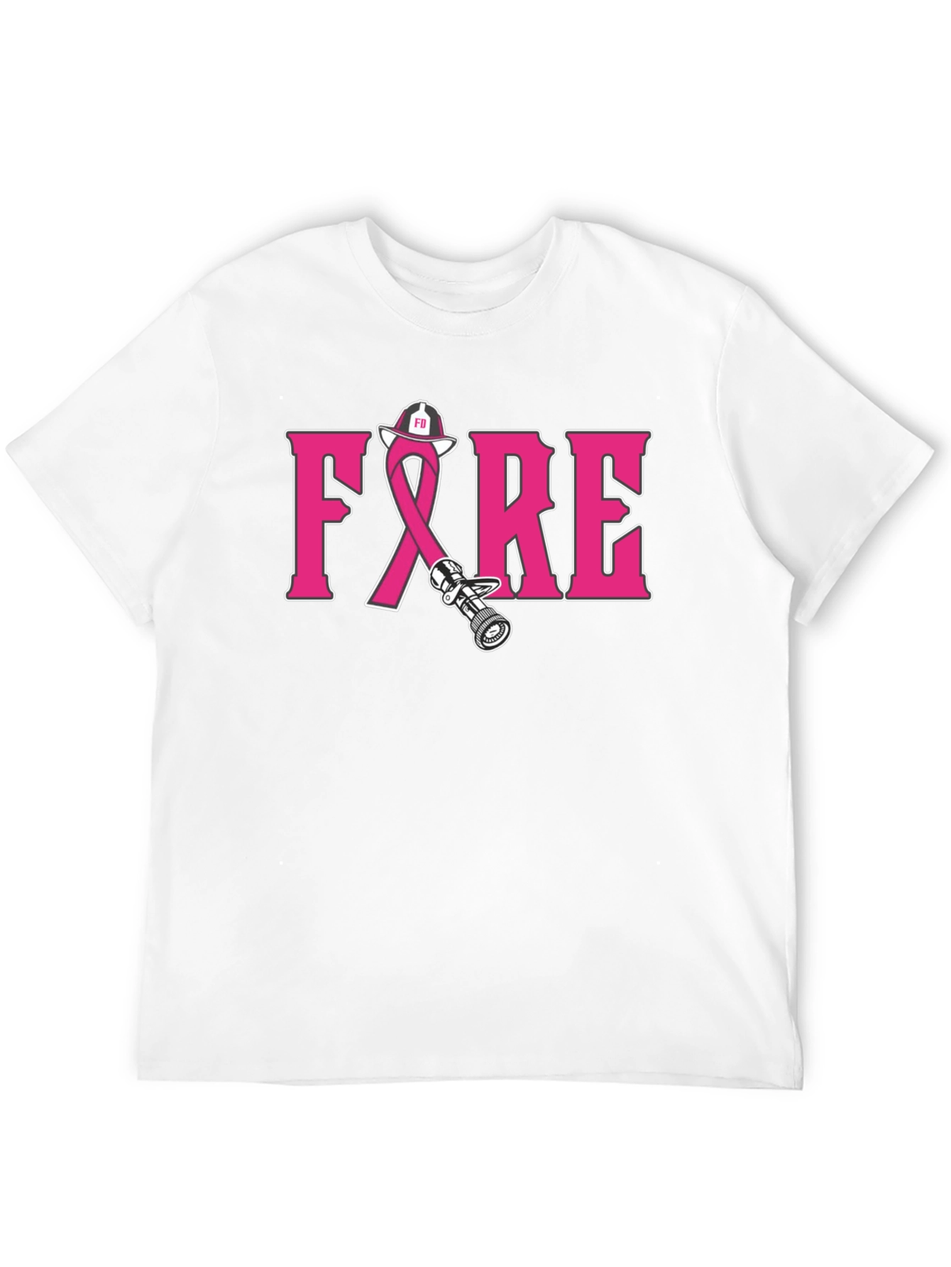 Firefighter Breast Cancer Awareness T-Shirt
