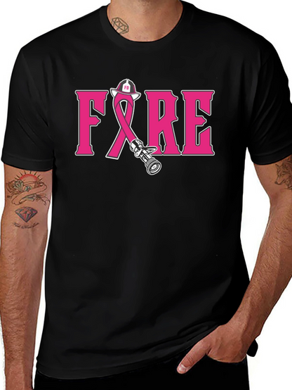 Firefighter Breast Cancer Awareness T-Shirt