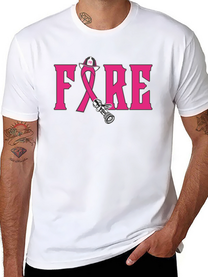 Firefighter Breast Cancer Awareness T-Shirt