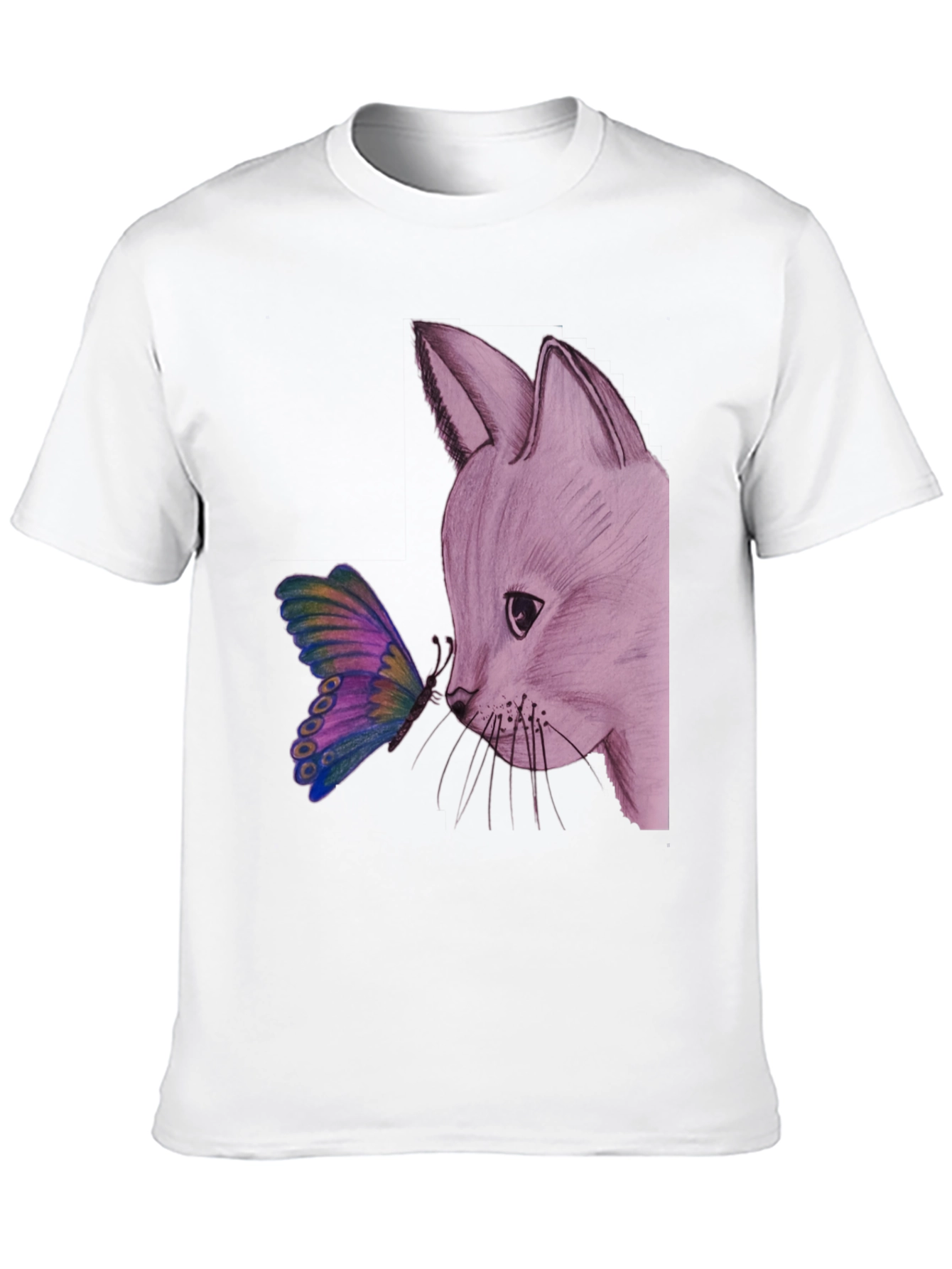 Fox and Butterfly Graphic Tee